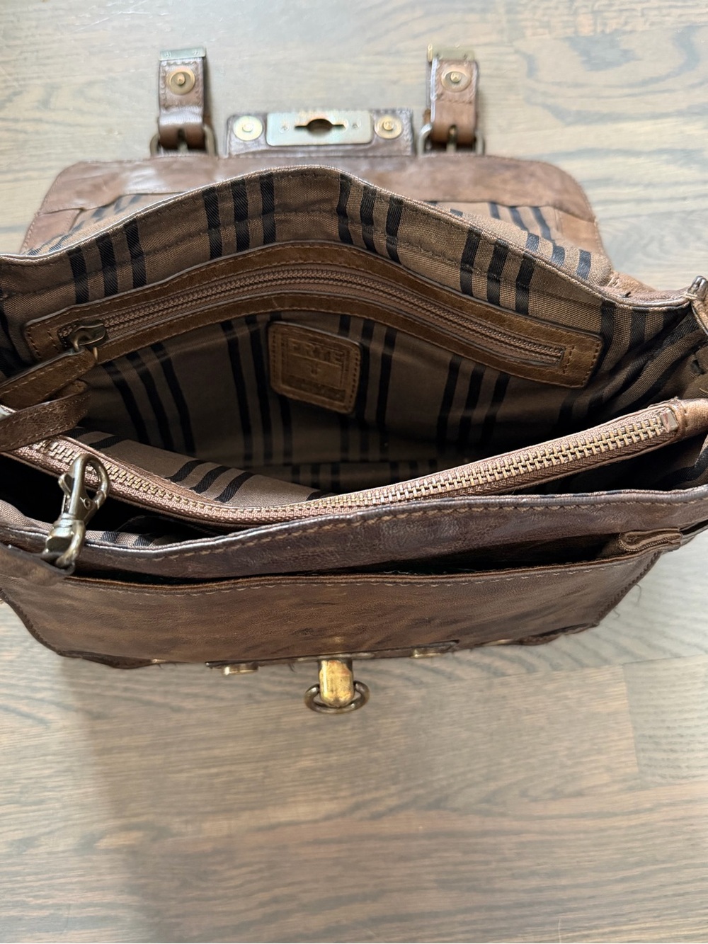 Frye Cameron Leather Satchel Bag - Picture 10 of 15